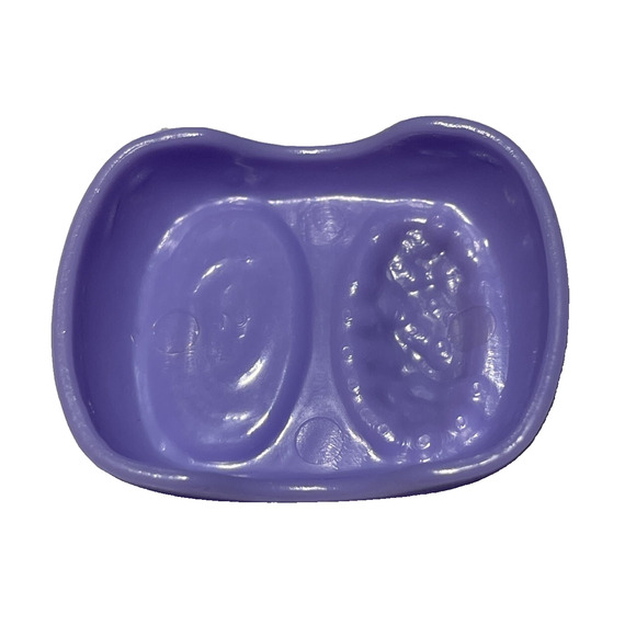 Hasbro Littlest Pet Shop LPS Lovin Playset Purple Food Water Dish Toy Bowl Part - Picture 3 of 6